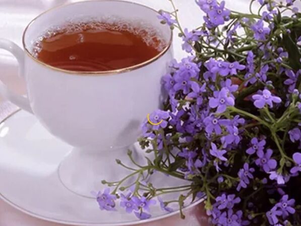 With thyme tea